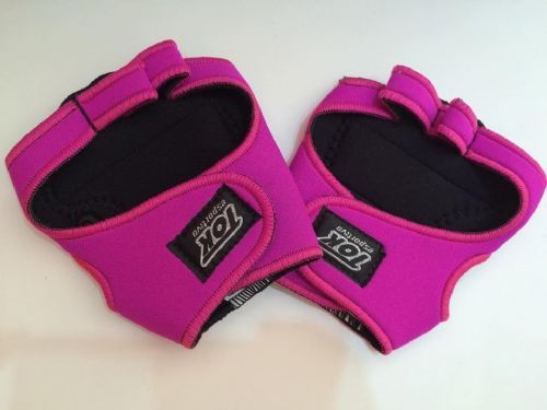 Luva de Neoprene para Muscula��o - Tamanho M - Rosa - Tok Esportivo