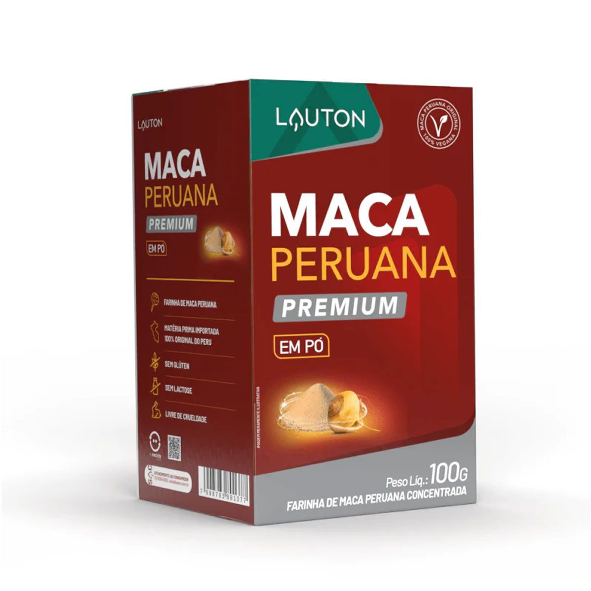 Maca Peruana Premium em P� - 100g - Lauton Nutrition