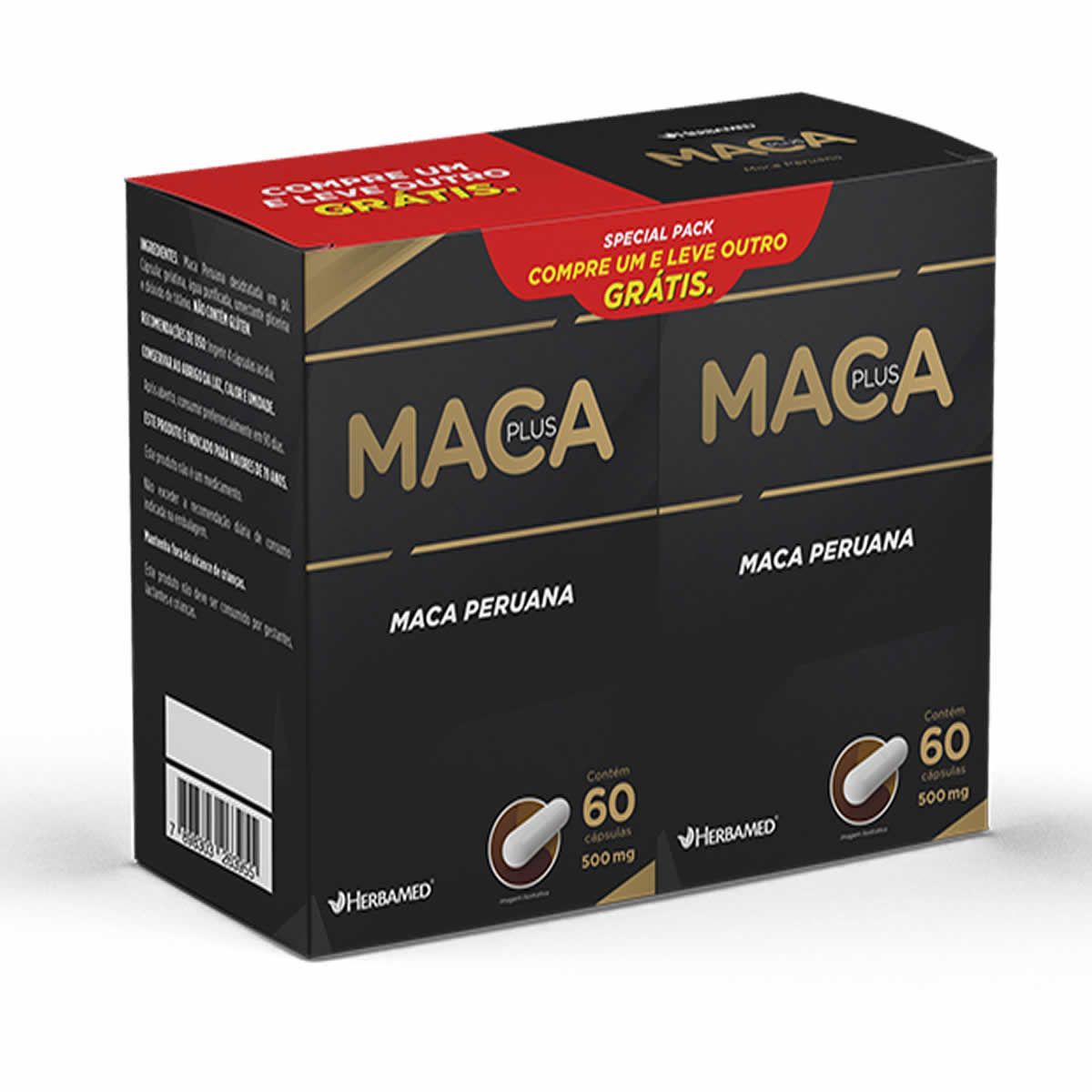 Maca Plus Special Pack - 60 C�psulas + 60 C�psulas Gr�tis - Herbamed*** Data Venc. 30/8/23