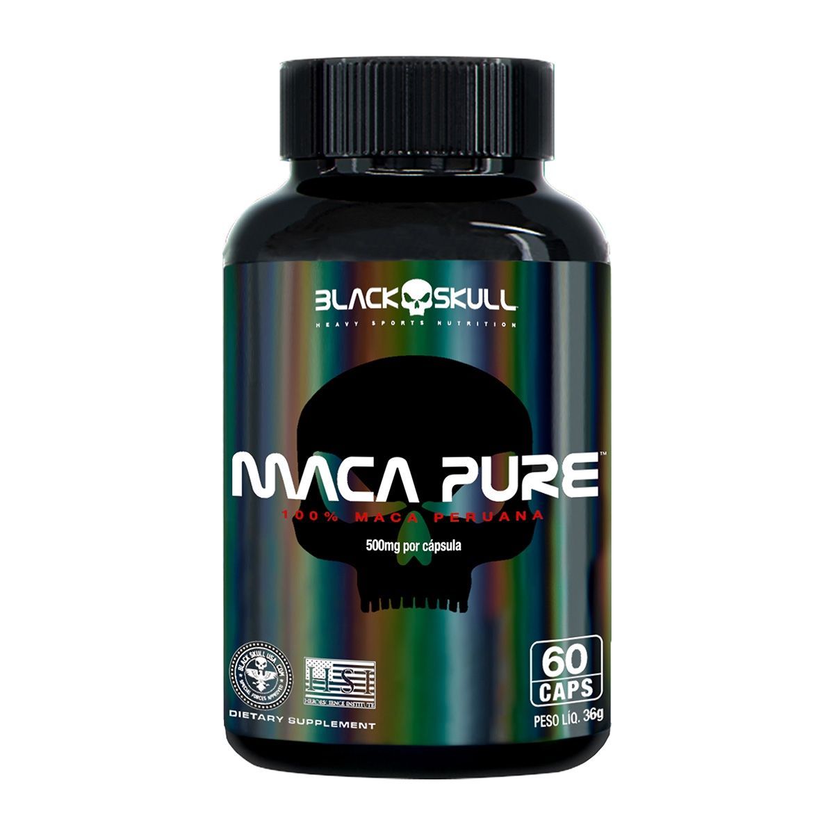 Maca Pure - 60 C�psulas - Black Skull