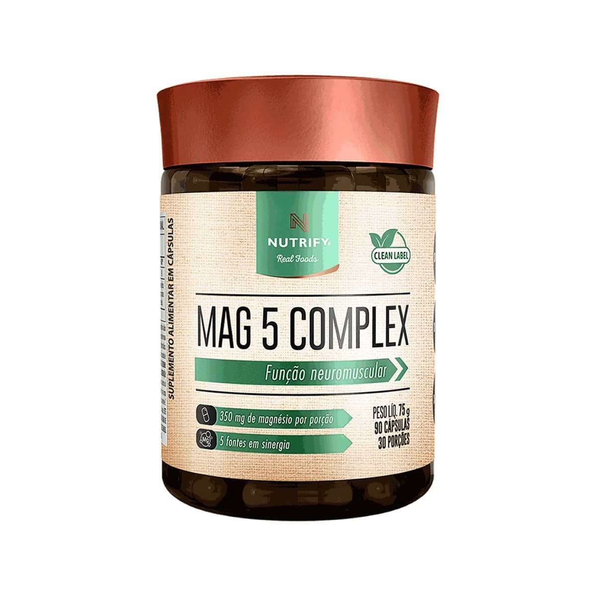 Mag 5 Complex - 90 C�psulas - Nutrify