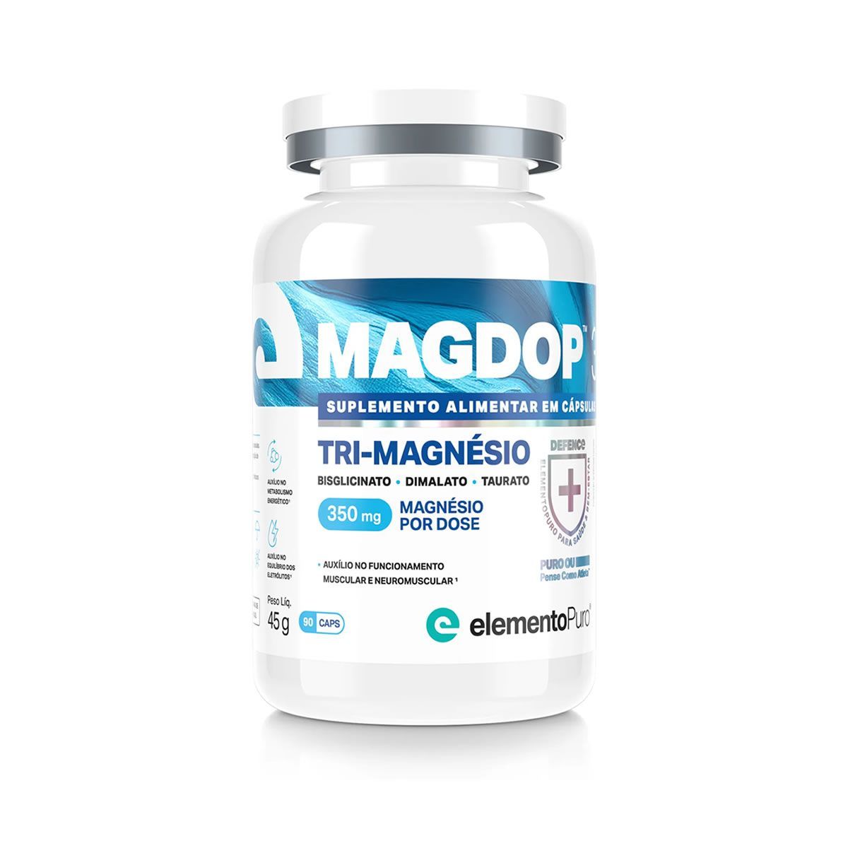 MagDop Tri-Magn�sio- 90 C�psulas - ElementoPuro