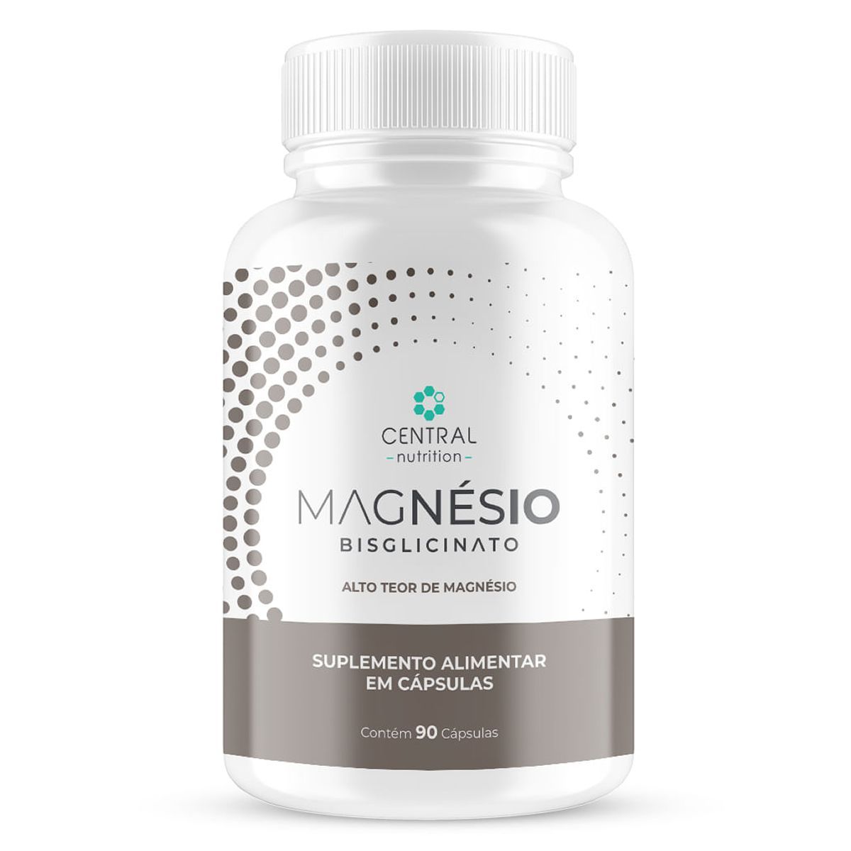 Magn�sio Bisglicinato - 90 C�psulas - Central Nutrition