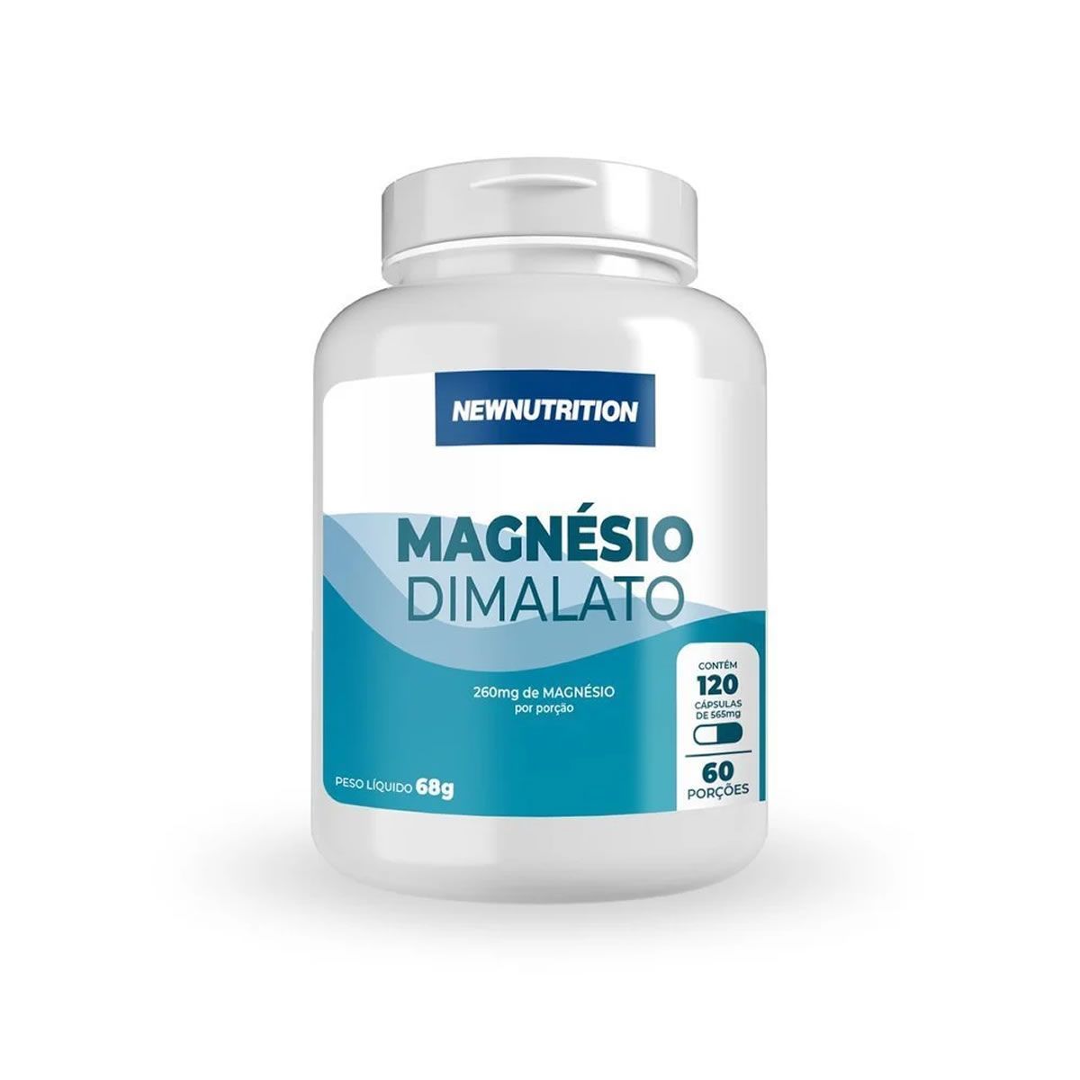 Magn�sio Dimalato - 120 C�psulas - NewNutrition*** Data Venc. 30/10/26 S.D