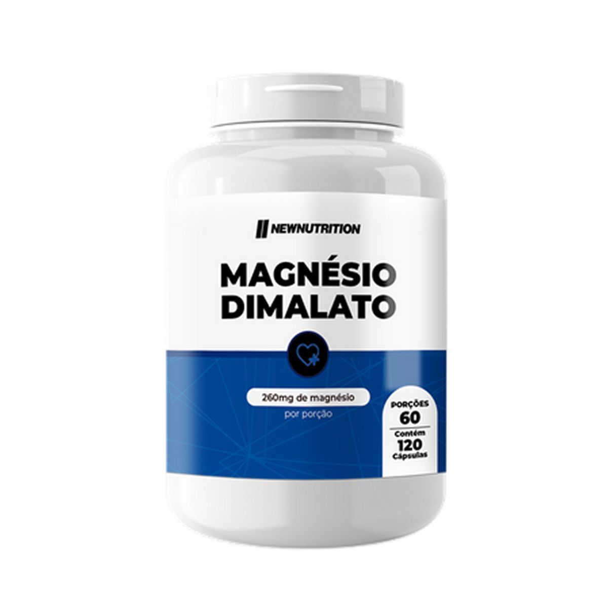 Magn�sio Dimalato - 120 C�psulas - NewNutrition