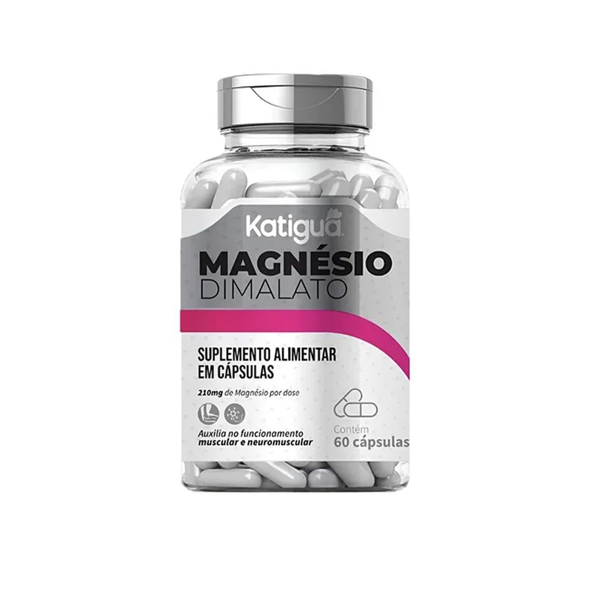 Magn�sio Dimalato - 60 C�psulas - Katigu�