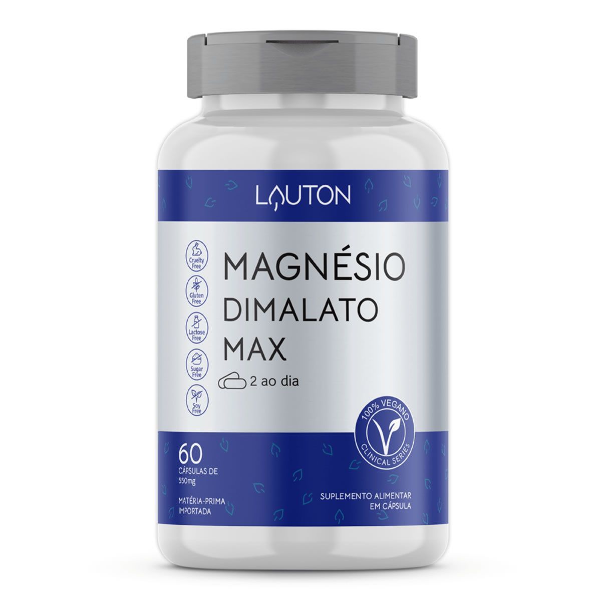 Magn�sio Dimalato Max - 60 C�psulas - Lauton Nutrition