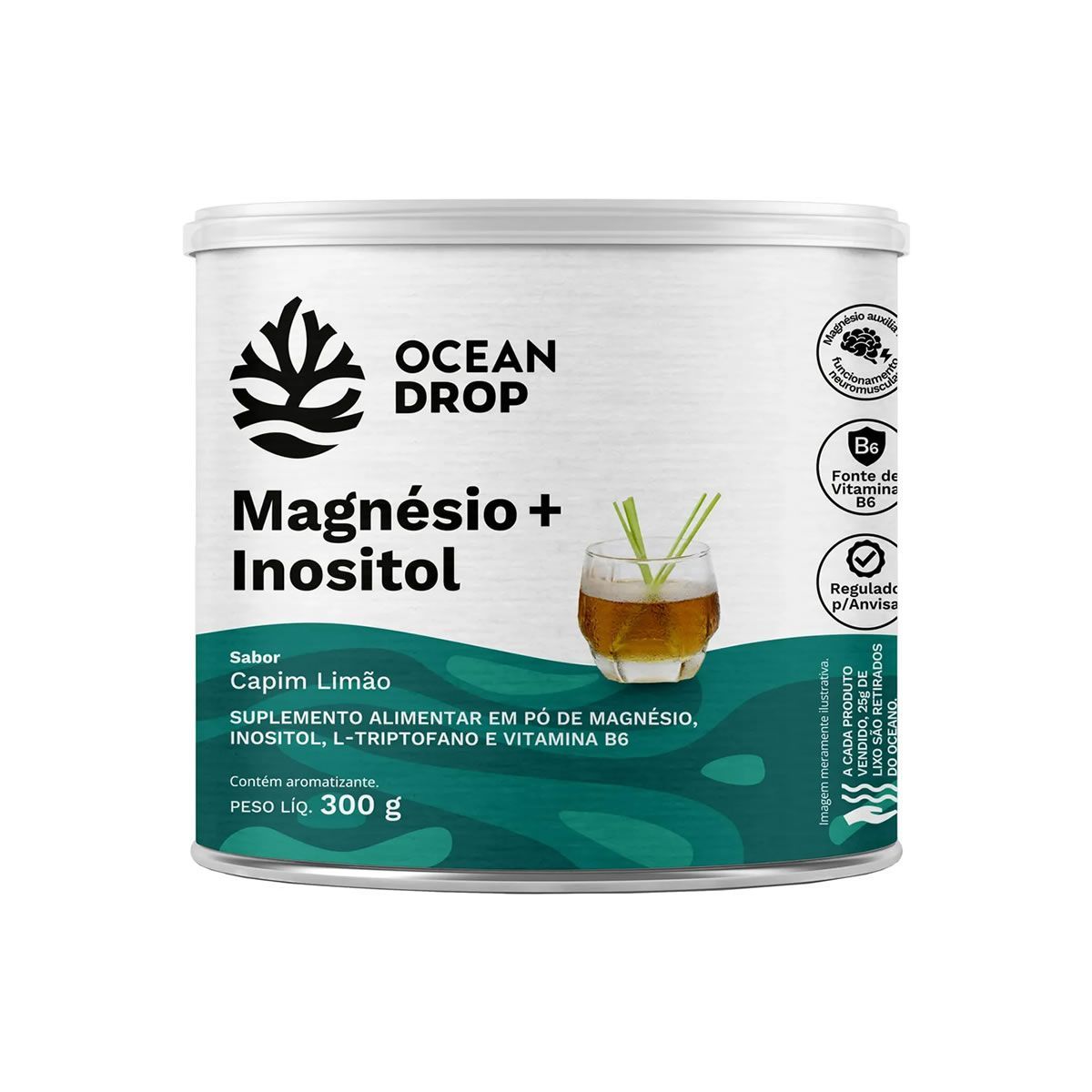 Magn�sio + Inositol - 300g Capim Lim�o - Ocean Drop