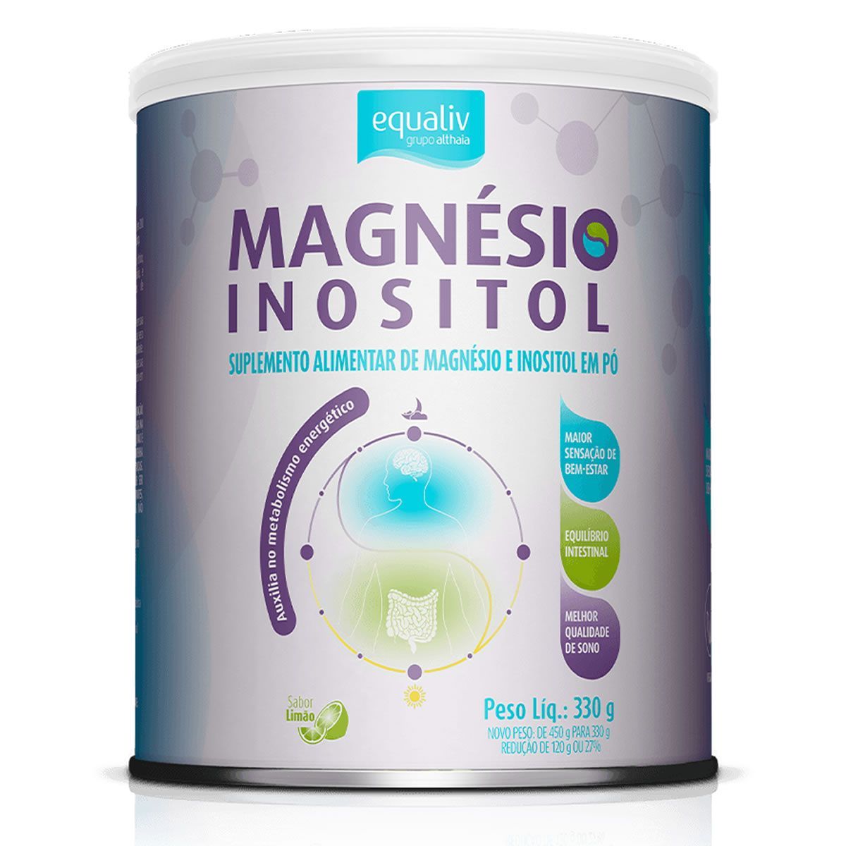 Magn�sio Inositol - 330g Lim�o - Equaliv