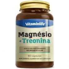 Magn�sio + Treonina - 60 C�psulas - VitaminLife