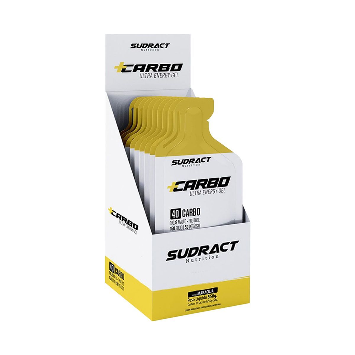 Mais Carbo Gel - 10 Sach�s 55g Maracuj� - Sudract