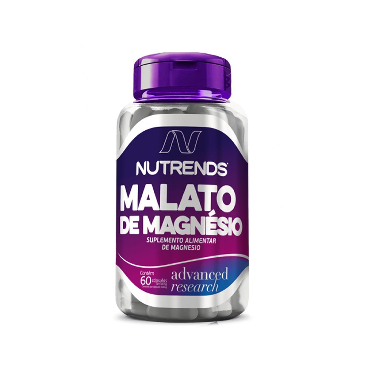 Malato de Magn�sio  550mg - 60 C�psulas - Nutrends