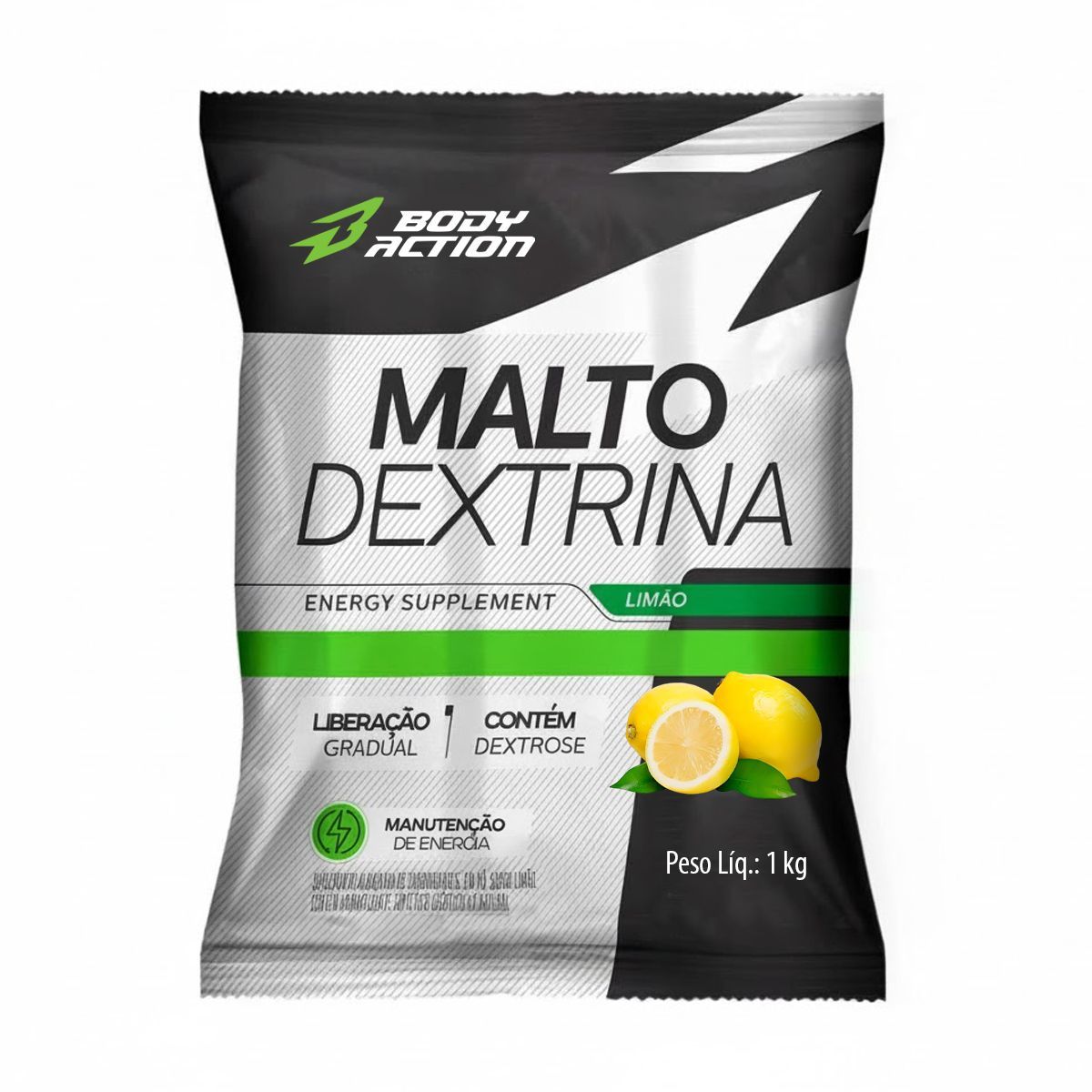 Malto Dextrin - 1000g Refil Limao - BodyAction