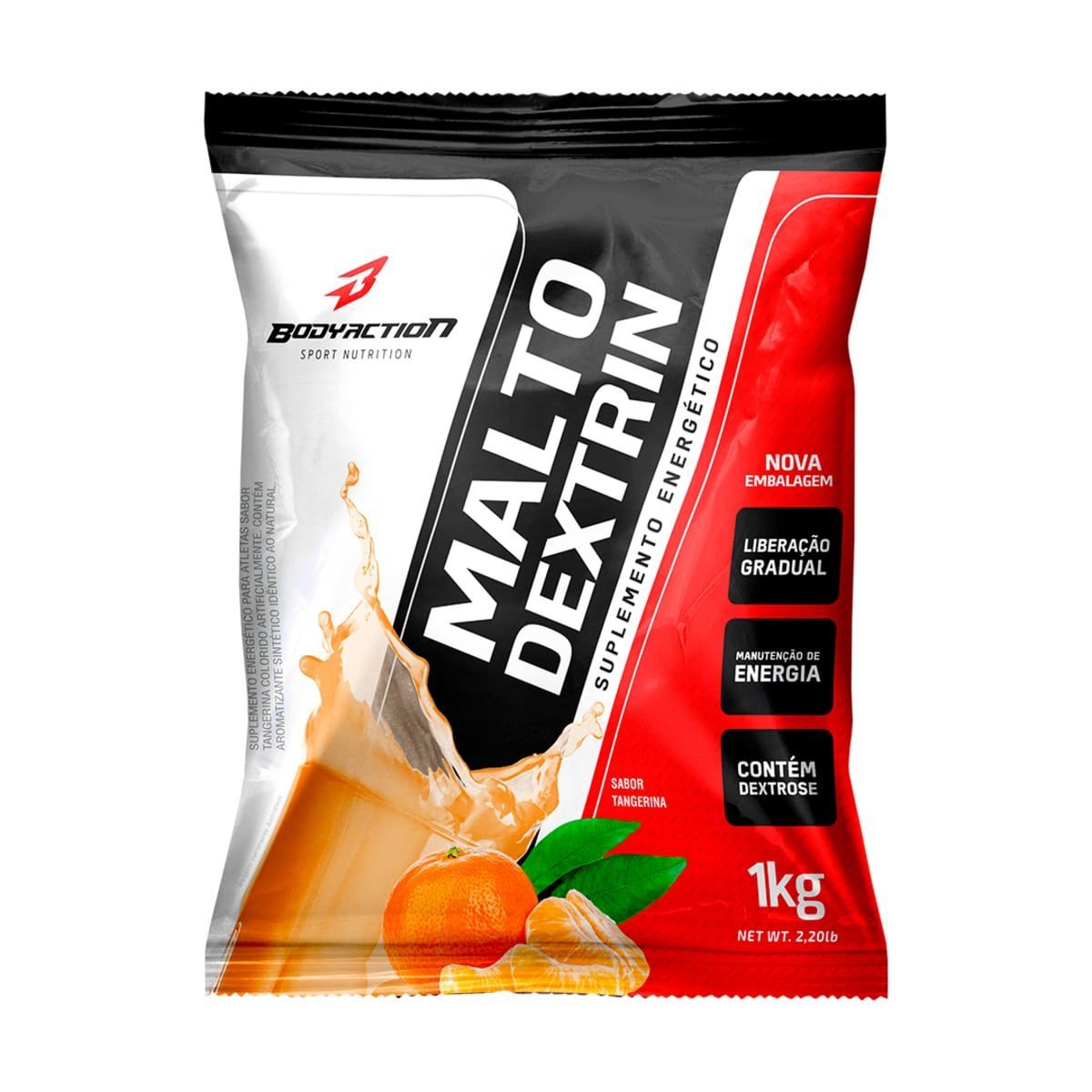 Malto Dextrin - 1000g Refil Tangerina - BodyAction