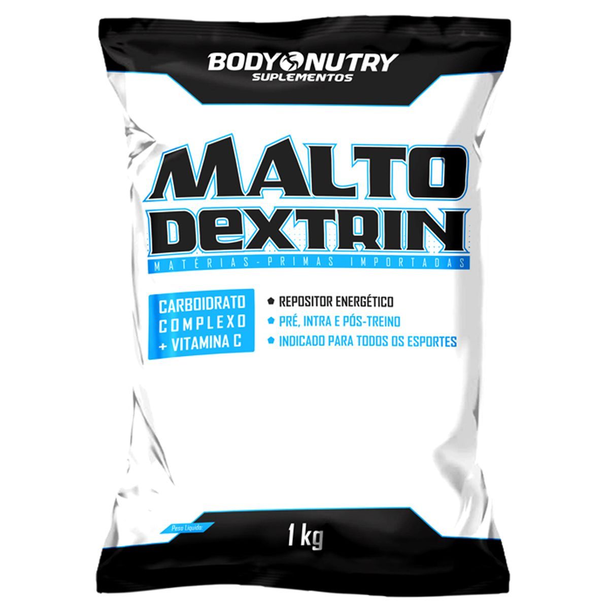 Malto Dextrina - 1000g Refil Morango - Body Nutry