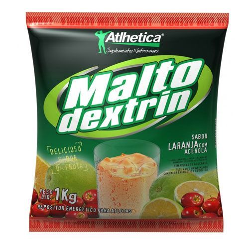 Maltodextrin - 1000g Laranja com Acerola - Atlhetica Nutrition*** Data Venc. 17/11/2019