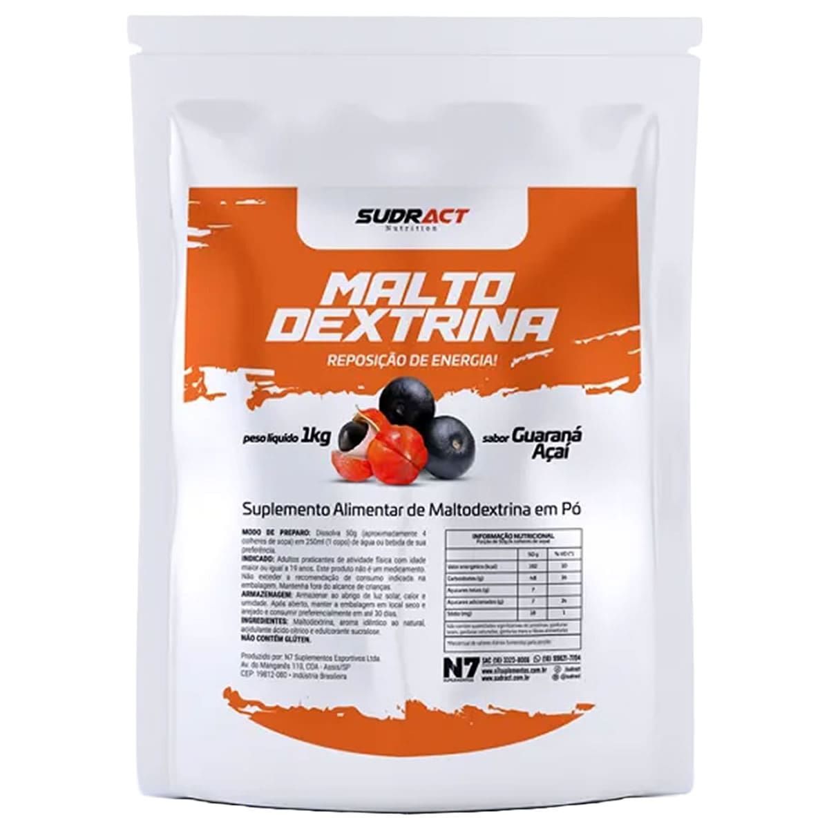 Maltodextrina - 1000g Guaran� com A�a� - Sudract