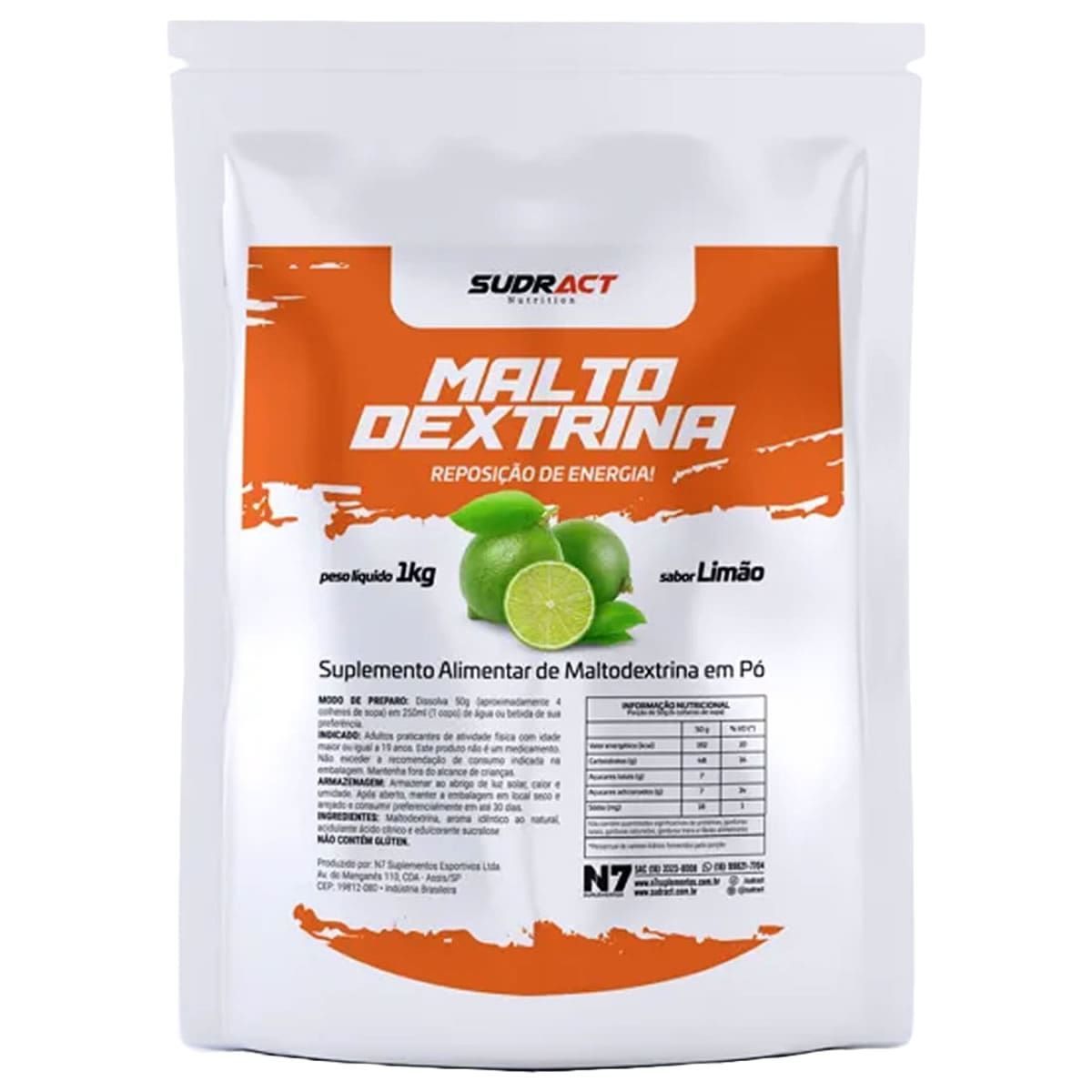 Maltodextrina - 1000g Lim�o - Sudract