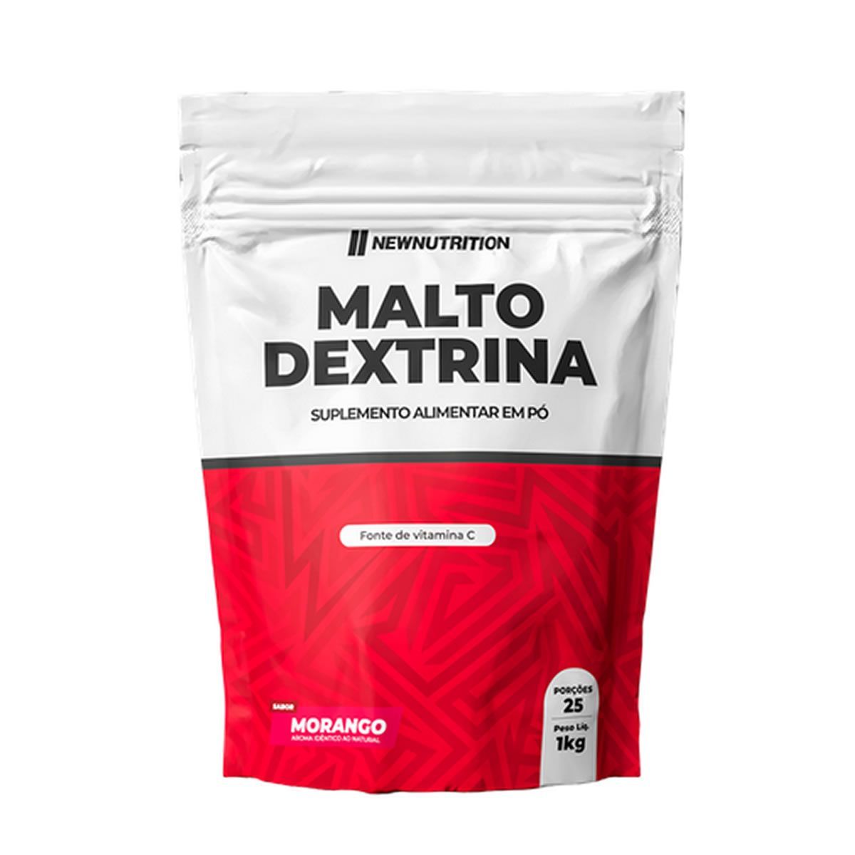 Maltodextrina - 1000g Refil Morango - NewNutrition