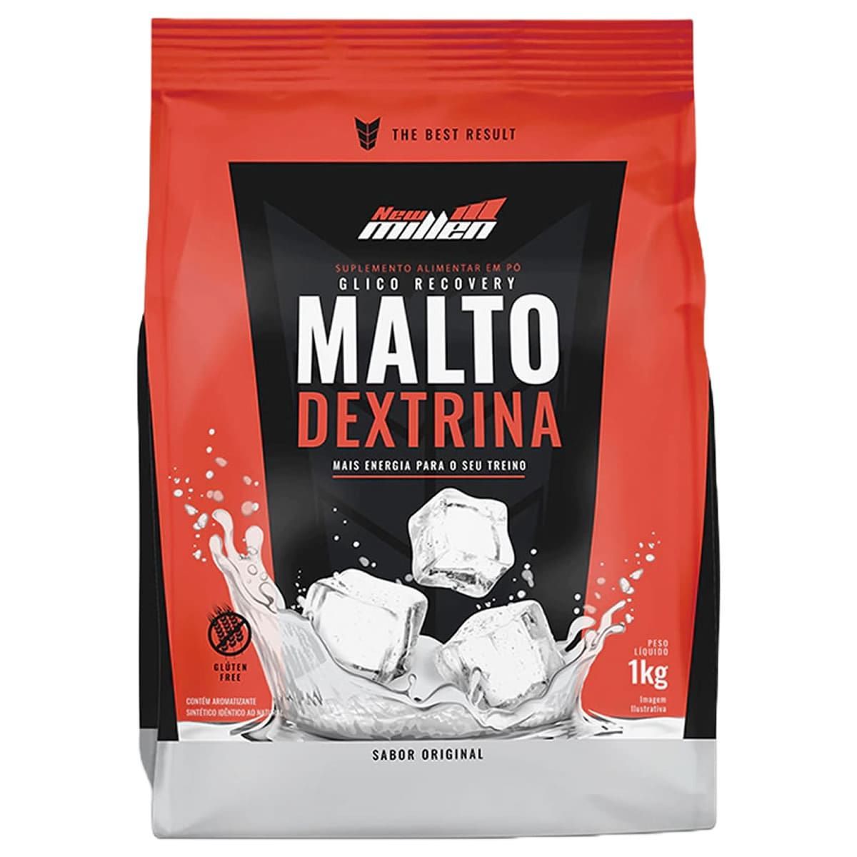 Maltodextrina - 1000g Refil Natural - New Millen *** EMBALAGEM AVARIADA***