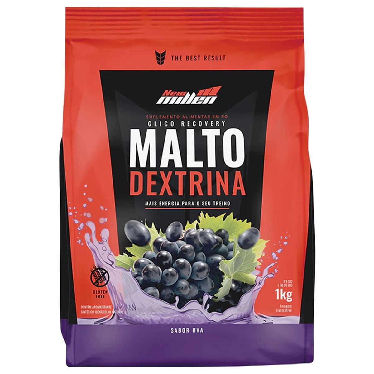 Maltodextrina - 1000g Refil Uva - New Millen*** Data Venc. 10/8/23