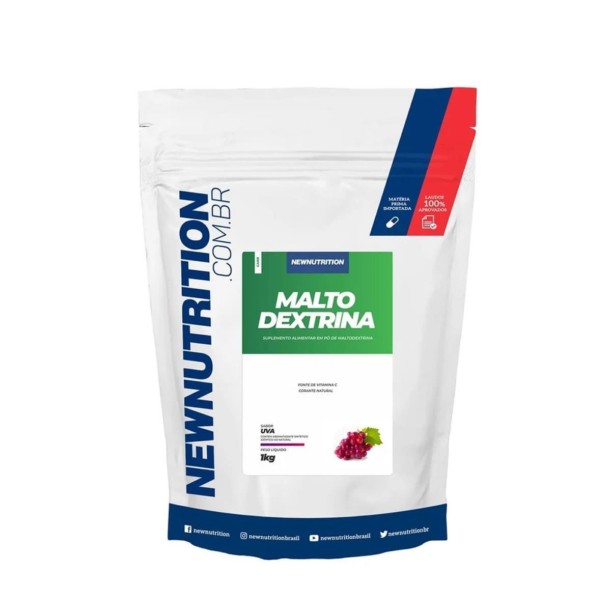 Maltodextrina - 1000g Refil Uva - NewNutrition*** Data Venc. 30/4/23