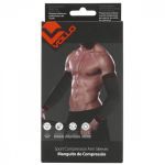 Manguito Compress�o Esportivo - Par Tamanho G  Preto - Vollo