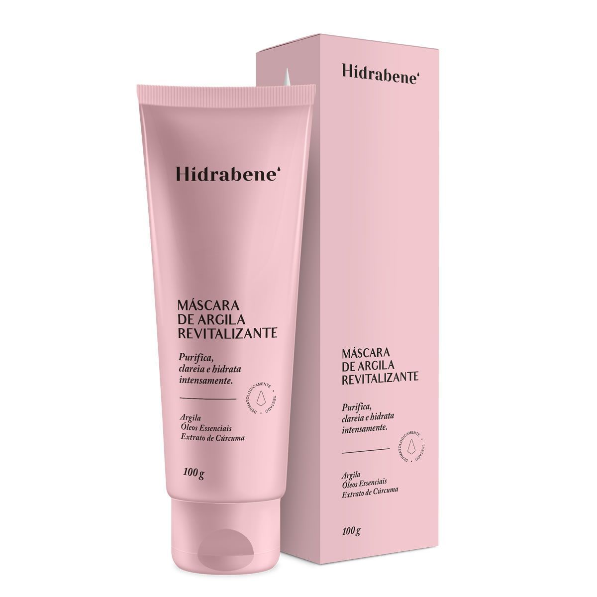 M�scara de Argila Revitalizante - 100g - Hidrabene