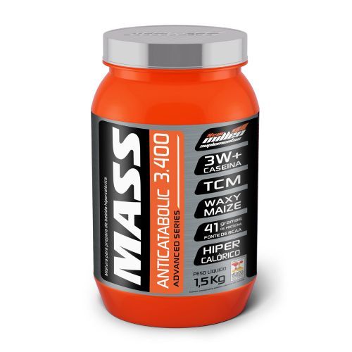 Mass 3400 Anticatabolic - 1500G  Baunilha - New Millen*** Data Venc. 22/02/2018