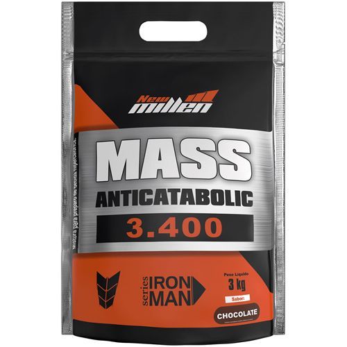 Mass 3400 Anticatabolic - 3000g Refil Chocolate - New Millen