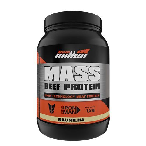 Mass Beef Protein - 1500g Baunilha - New Millen