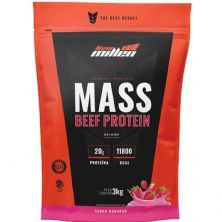 Mass Beef Protein - 3000g Refil Morango - New Millen