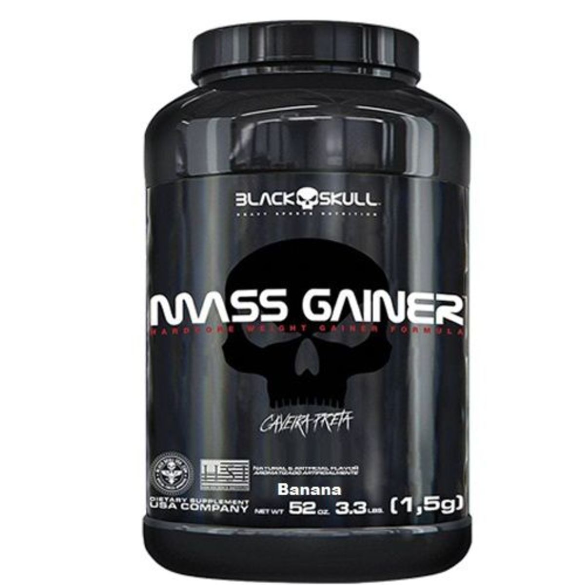 Mass Gainer - 1500g Banana - Black Skull