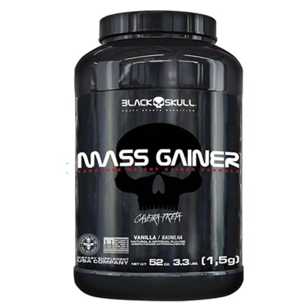 Mass Gainer - 1500g Baunilha - Black Skull