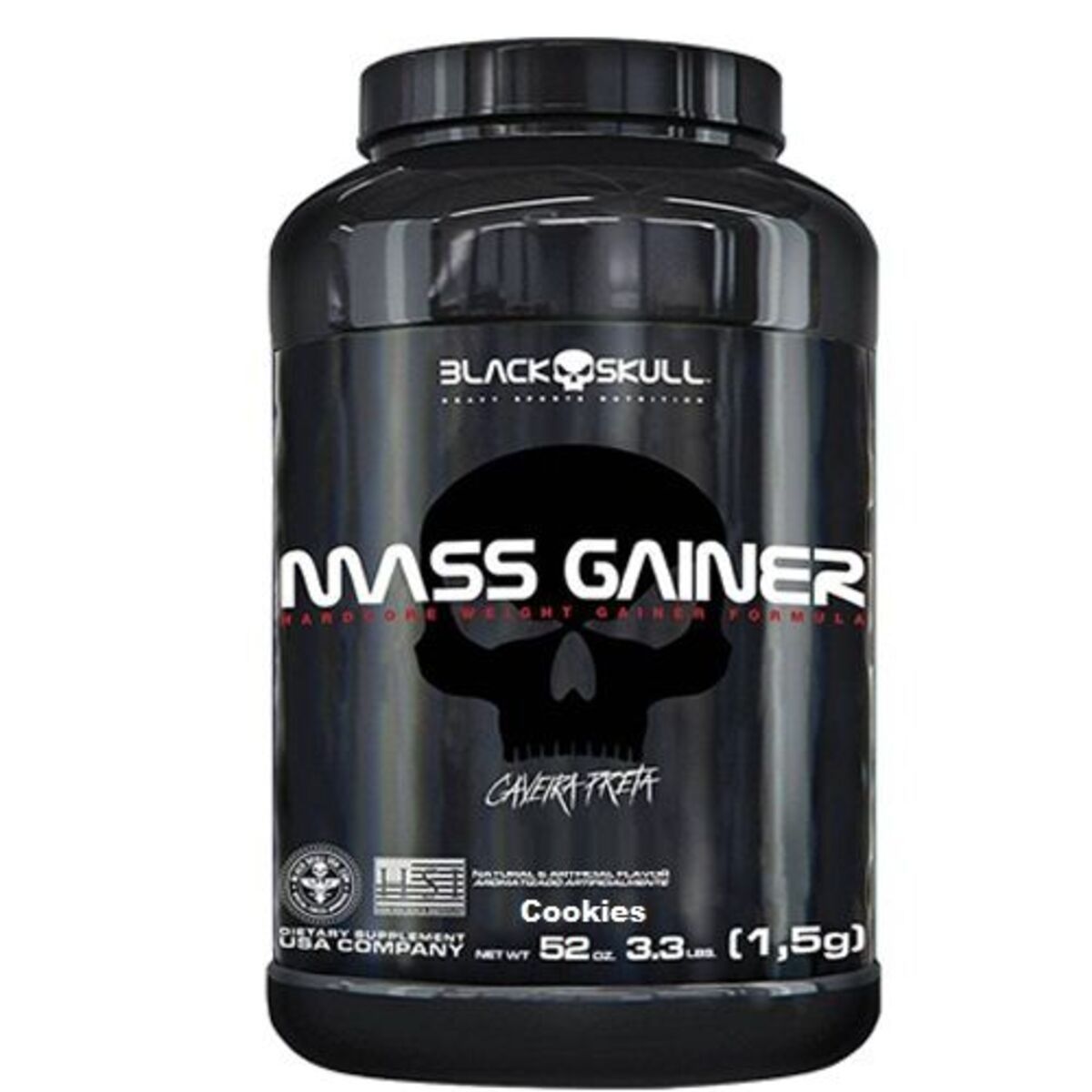 Mass Gainer - 1500g Cookies & Cream - Black Skull