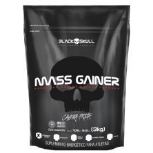 Mass Gainer - 3000g Refil Morango  - Black Skull