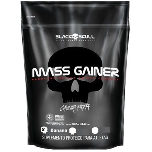 Mass Gainer - 3000g Refil Banana - Black Skull