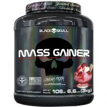 Mass Gainer Gourmet - 3000g Sundae de Morango - Black Skull