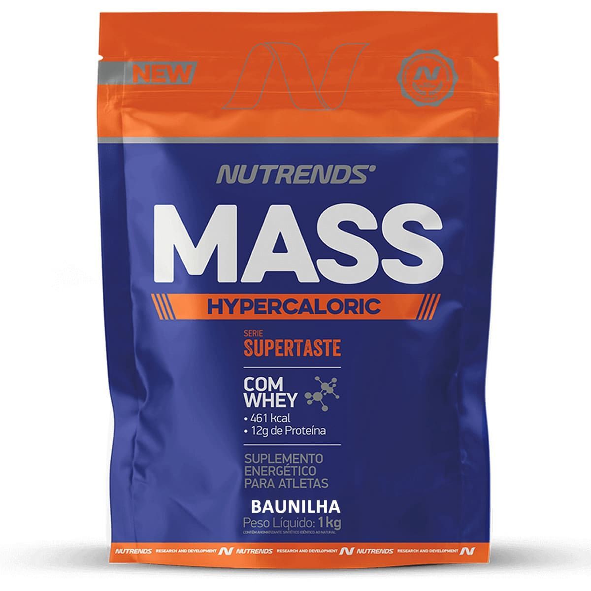 Mass Hypercaloric - 1000g Refil Baunilha - Nutrends*** Data Venc. 30/05/2024