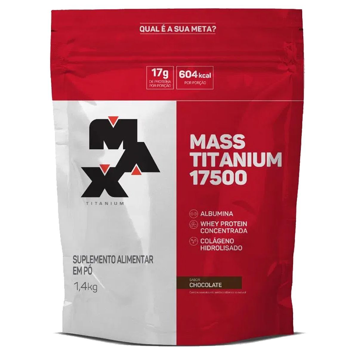 Mass Titanium 17500 - 1400g Refil Chocolate - Max Titanium