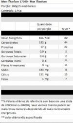 Mass Titanium 17500 - 1400g Refil Vitamina de Frutas - Max Titanium*** Data Venc. 6/11/18