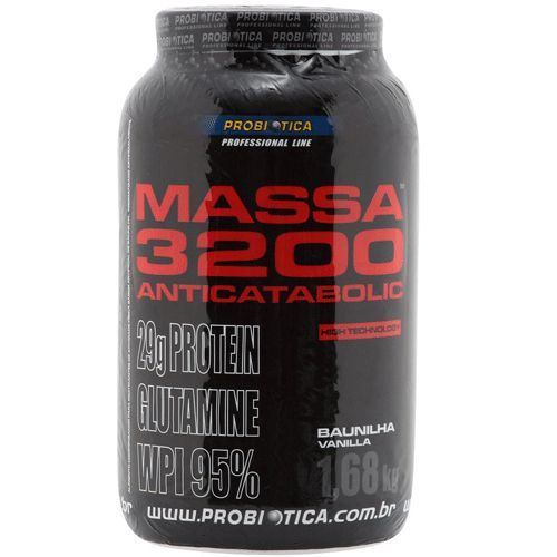 Massa 3200 Anti-catabolic - 1680g Baunilha - Probi�tica