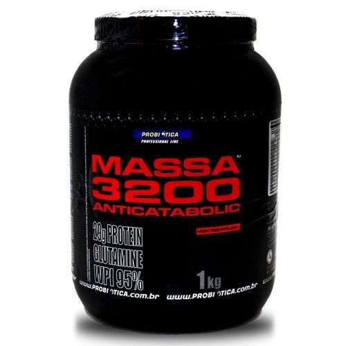 Massa 3200 Anti-catabolic - 1000g Morango - Probi�tica