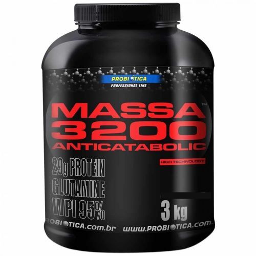 Massa 3200 Anti-catabolic - 3000g Morango - Probi�tica