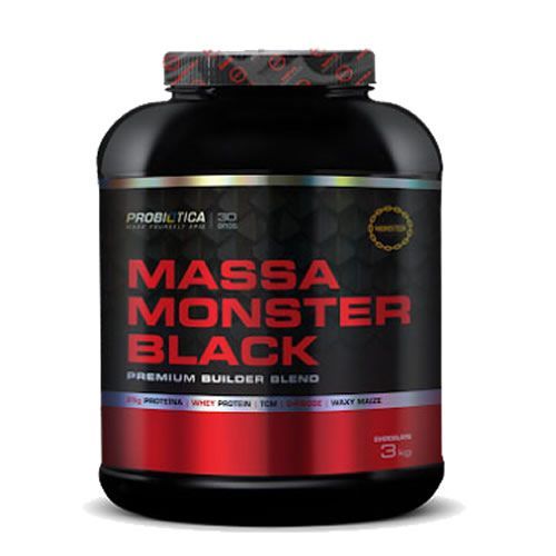 Massa Monster Black Nova F�rmula - 3000g Chocolate - Probi�tica
