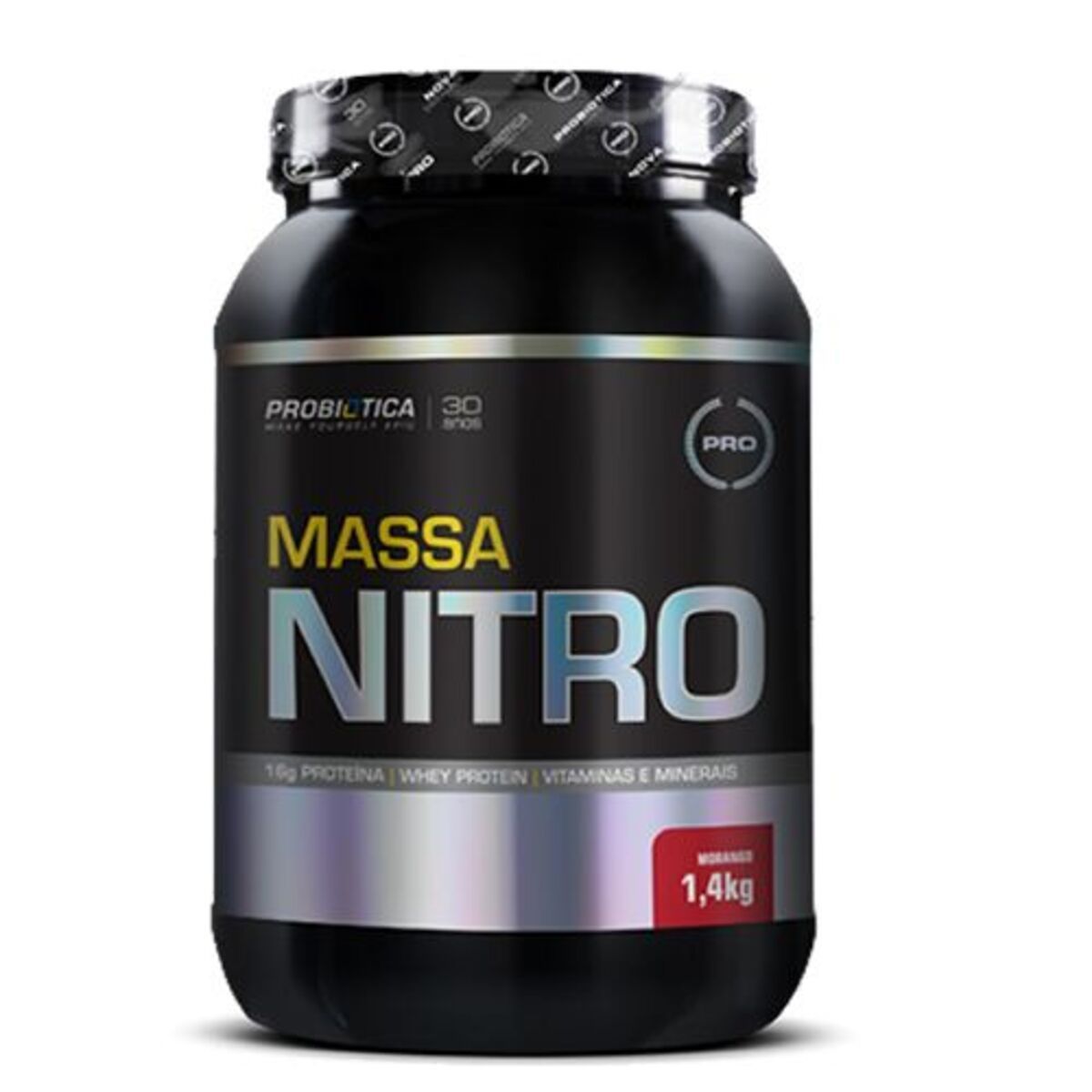 Massa Nitro - 1400g Morango - Probi�tica