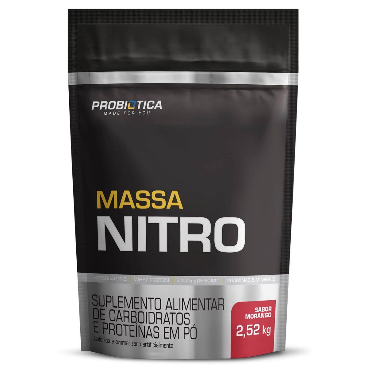 Massa Nitro - Refil 2.520g Morango  - Probi�tica*** Data Venc. 04/11/2022