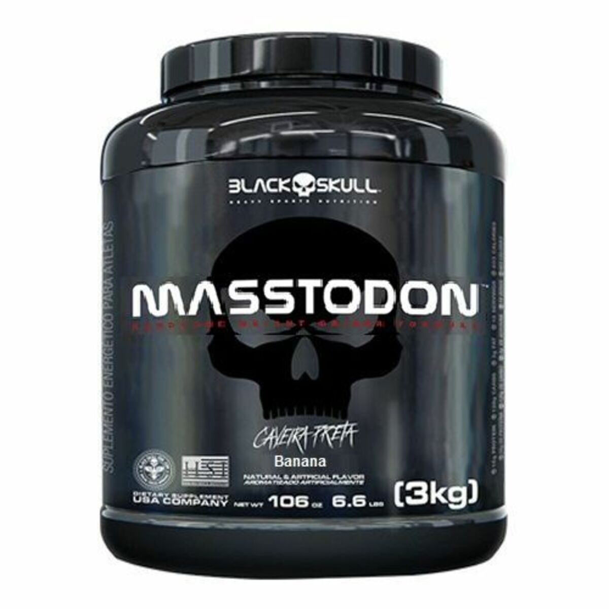 MassTodon - 3000g Banana - Black Skull*** Data Venc. 28/02/2023
