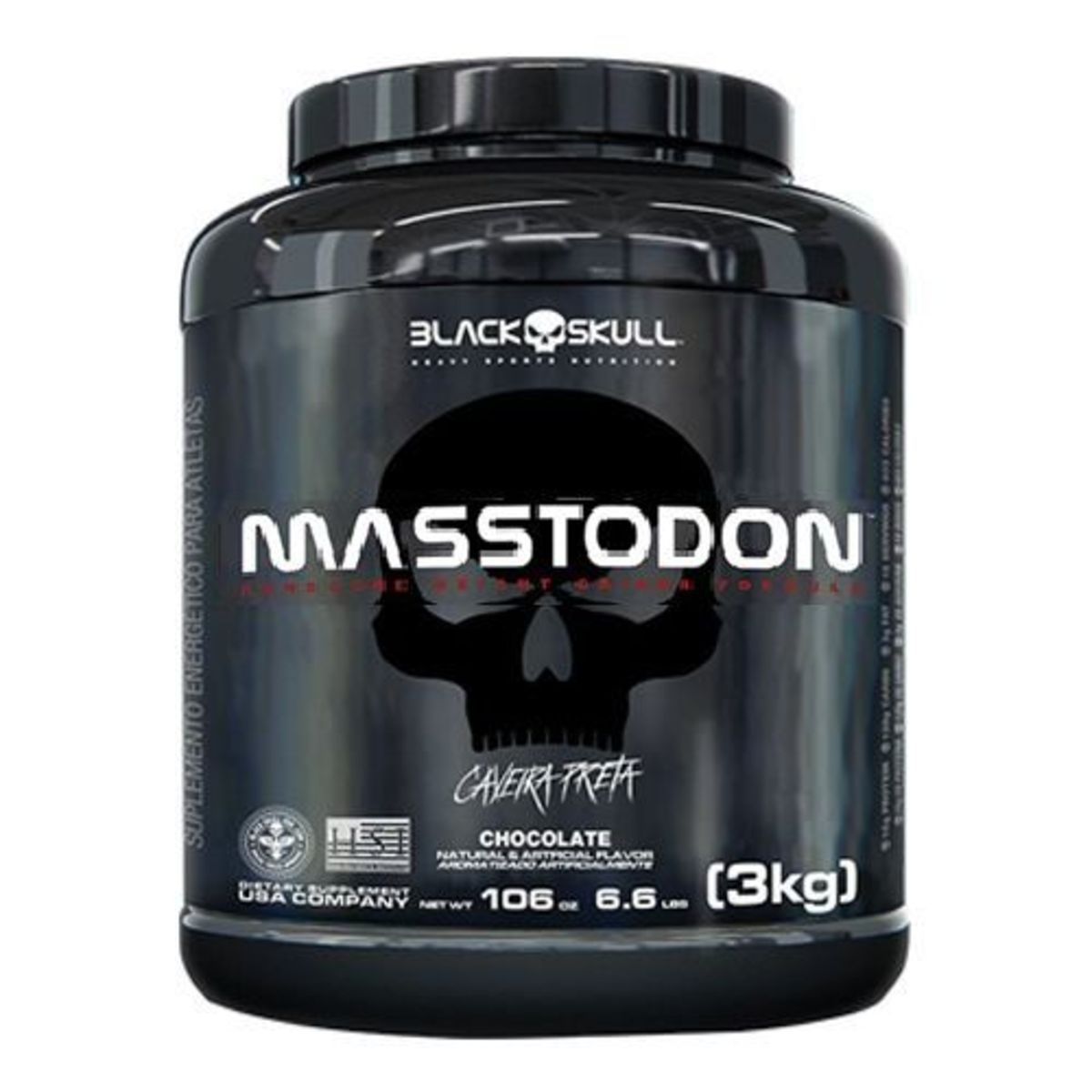 MassTodon - 3000g Chocolate - Black Skull*** Data Venc. 30/06/2021