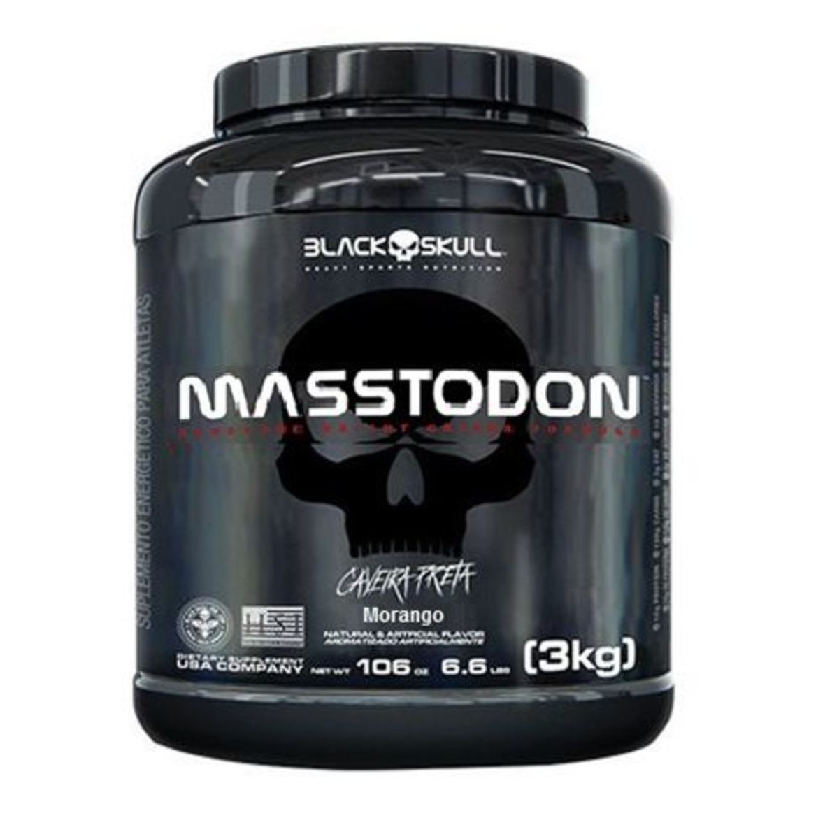 MassTodon - 3000g Morango - Black Skull*** Data Venc. 30/01/2023